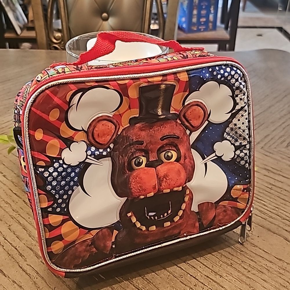 Five nights at Freddy's insulated lunch box bag